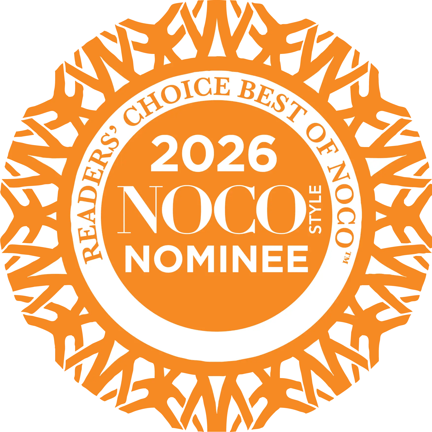 Readers Choice Best of NOCO 2026 Nominee